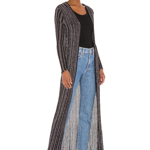 Misa Los Angeles Sweaters - NWOT Misa Amberly Metallic Duster (S)